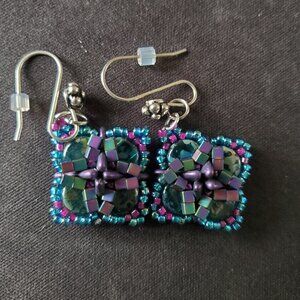 Handmade Glass Beaded Earrings